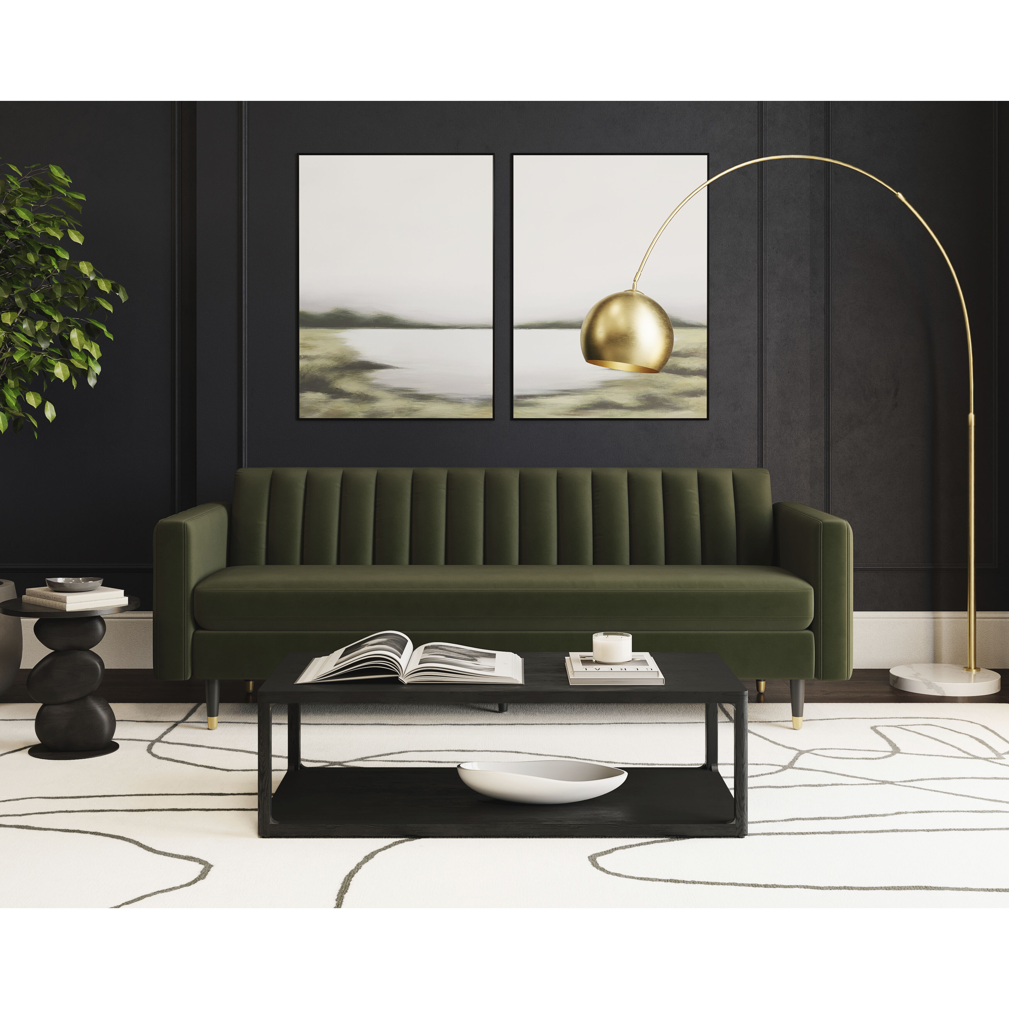 Yosi Moss Green Sofa